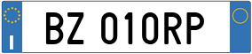 Truck License Plate